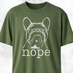 Nope Frenchie T Shirt Gift For Dog Lover
