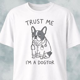 Im A Dogtor Frenchie T Shirt Gift For Dog Lover