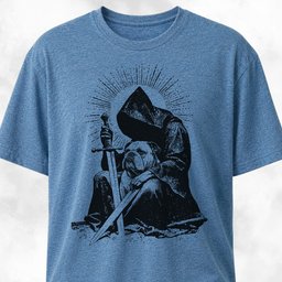 Grim Reaper With English Bulldog T Shirt Gift For Dog Lover