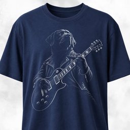 Rhinestone Black Labrador Guitarist T Shirt Gift For Dog Lover