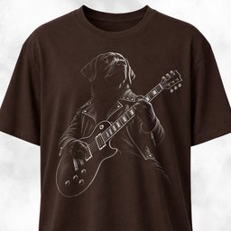 Rhinestone Black Labrador Guitarist T Shirt Gift For Dog Lover