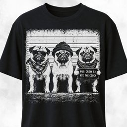 Pugs Gang Mugshot T Shirt Gift For Dog Lover