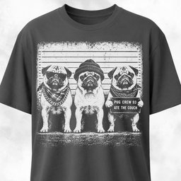 Pugs Gang Mugshot T Shirt Gift For Dog Lover