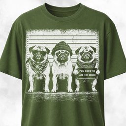 Pugs Gang Mugshot T Shirt Gift For Dog Lover