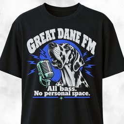 Great Dane Fm T Shirt Gift For Dog Lover