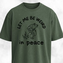 Let Me Be Weird In Peace Frog T Shirt Gift For Frog Lover