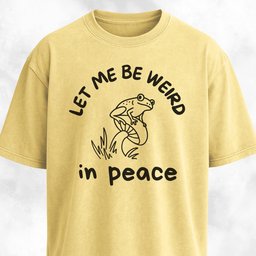 Let Me Be Weird In Peace Frog T Shirt Gift For Frog Lover
