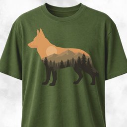 Nature German Shepherd T Shirt Gift For Dog Lover