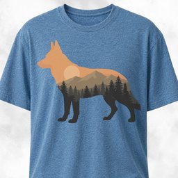 Nature German Shepherd T Shirt Gift For Dog Lover