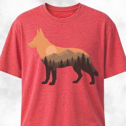 Nature German Shepherd T Shirt Gift For Dog Lover