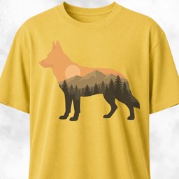 Nature German Shepherd T Shirt Gift For Dog Lover