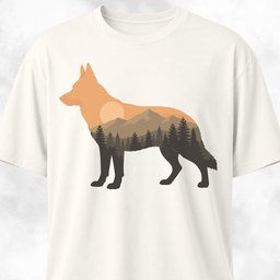 Nature German Shepherd T Shirt Gift For Dog Lover