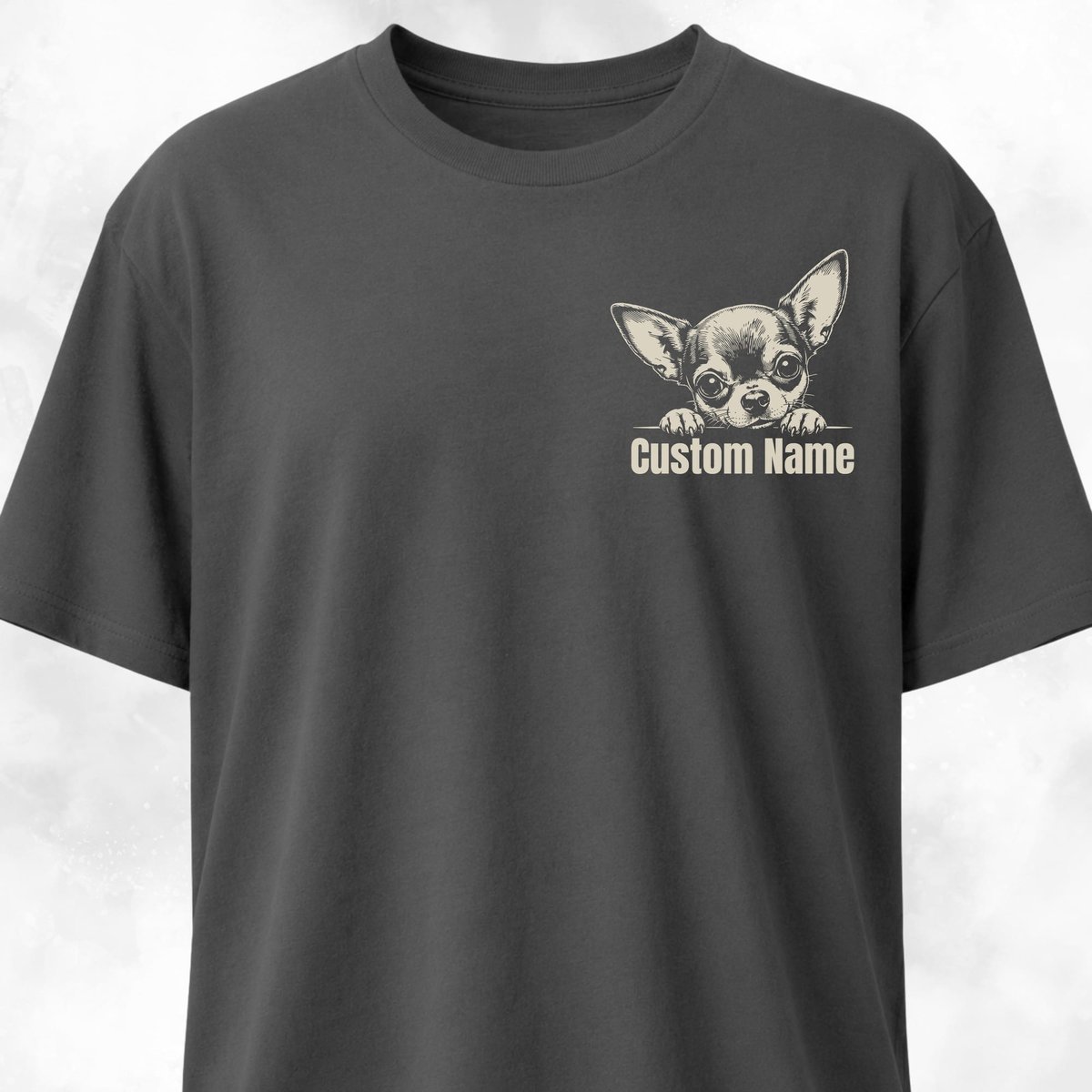 Personalized Chihuahua Pocket Design T Shirt Gift For Dog Lover