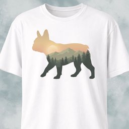 Sunset French Bulldog T Shirt Gift For Dog Lover