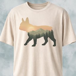 Sunset French Bulldog T Shirt Gift For Dog Lover