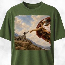 The Creation Of Adam Italian Greyhound T Shirt Gift For Dog Lover