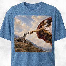 The Creation Of Adam Italian Greyhound T Shirt Gift For Dog Lover