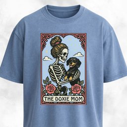 The Doxie Blonde Mom Tarot Card T Shirt Gift For Mom