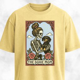 The Doxie Blonde Mom Tarot Card T Shirt Gift For Mom