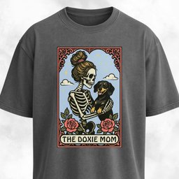 The Doxie Blonde Mom Tarot Card T Shirt Gift For Mom