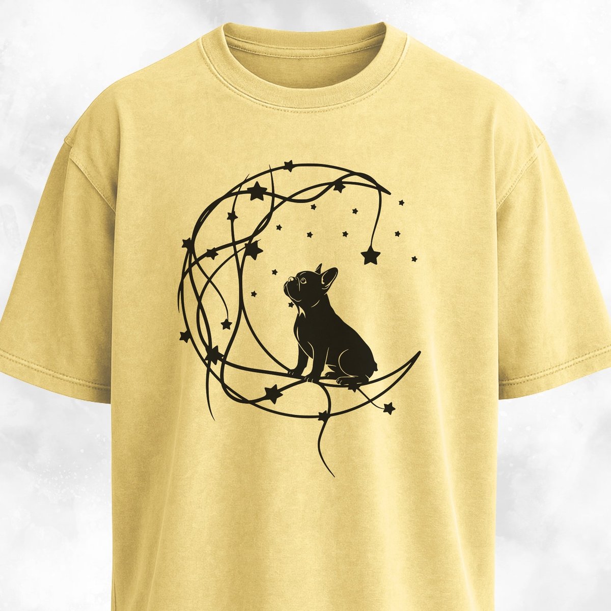 Moon Frenchie Romantic T Shirt Gift For Dog Lover