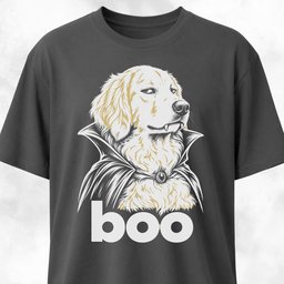 Skeptical Vampire Golden Retriever T Shirt Gift For Dog Lover