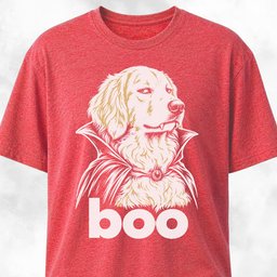 Skeptical Vampire Golden Retriever T Shirt Gift For Dog Lover
