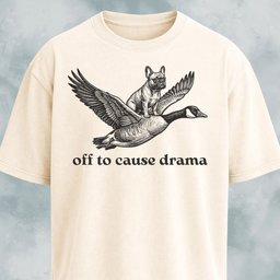 Off To Cause Drama Frenchie T Shirt Gift For Dog Lover