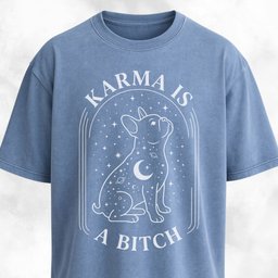 Karma Is A Bitch Frenchie T Shirt Gift For Dog Lover