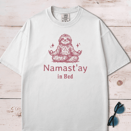 Namaste Stay In Bed Lazy Yoga T Shirt Gift For Dog Lover