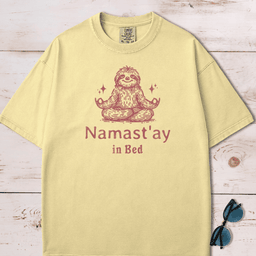 Namaste Stay In Bed Lazy Yoga T Shirt Gift For Dog Lover