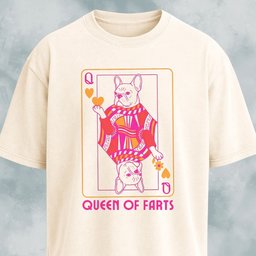Queen Of Farts Frenchie T Shirt Gift For Dog Lover