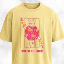 Queen Of Farts Frenchie T Shirt Gift For Dog Lover