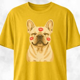Kisses On A Frenchie T Shirt Gift For Dog Lover