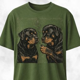 Rottie Buddies T Shirt Gift For Dog Lover