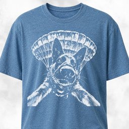 Parachute Gsd T Shirt Gift For Dog Lover