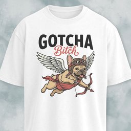 Gotcha Bitch Frenchie T Shirt Gift For Dog Lover