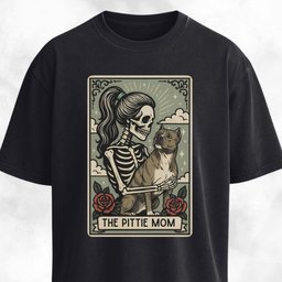 The Pittie Mom Tarot Card T Shirt Gift For Mom