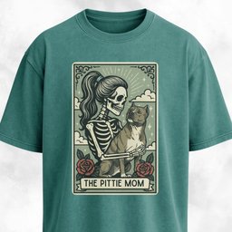 The Pittie Mom Tarot Card T Shirt Gift For Mom