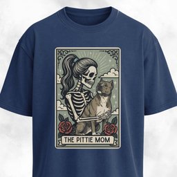 The Pittie Mom Tarot Card T Shirt Gift For Mom