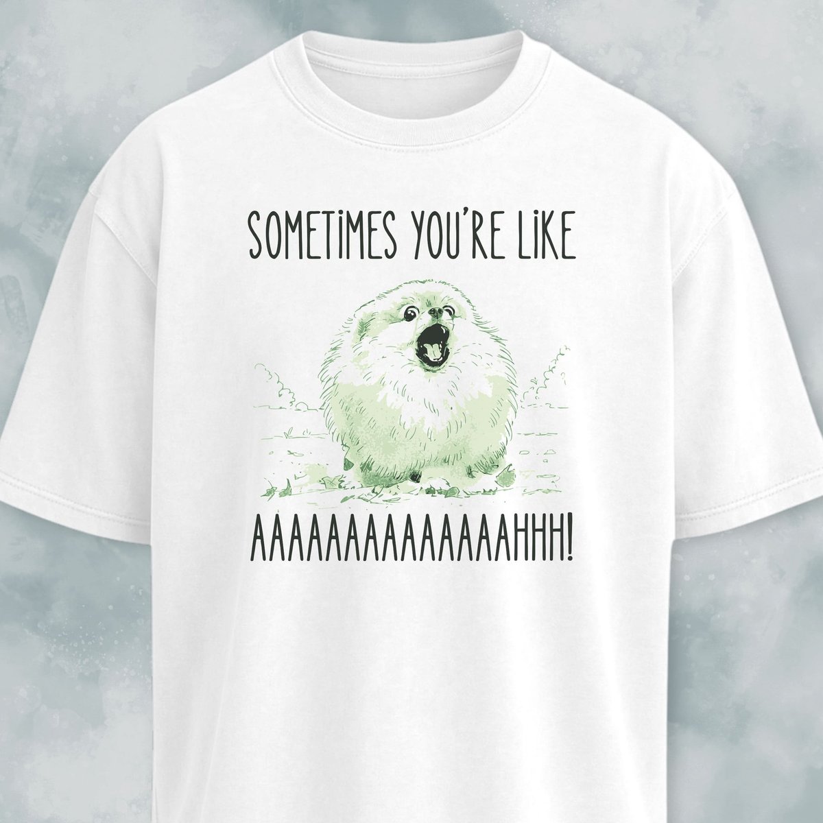 Screaming Pomeranian Meme T-Shirt