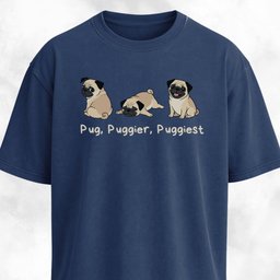 Pug Puggier Puggiest T Shirt Gift For Dog Lover