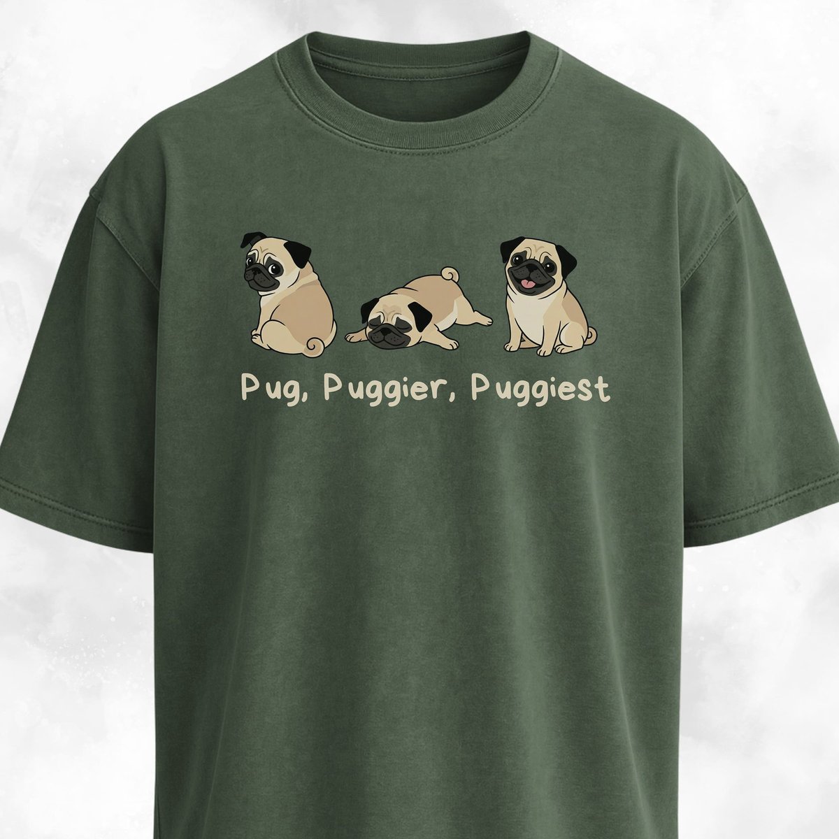 Pug Puggier Puggiest T Shirt Gift For Dog Lover