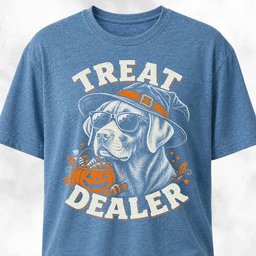 Halloween Lab Treat Dealer T Shirt Gift For Dog Lover