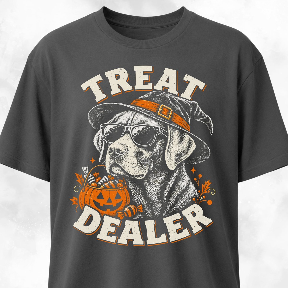 Halloween Lab Treat Dealer T Shirt Gift For Dog Lover