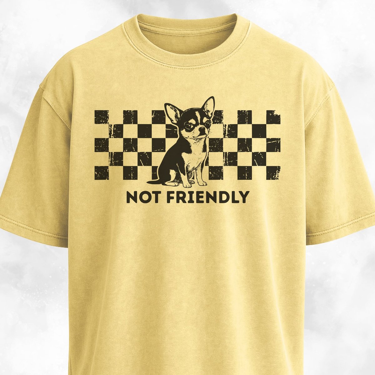 Not Friendly Chihuahua T Shirt Gift For Dog Lover