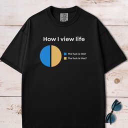 How I View Life Pie Chart T Shirt Gift For Dog Lover