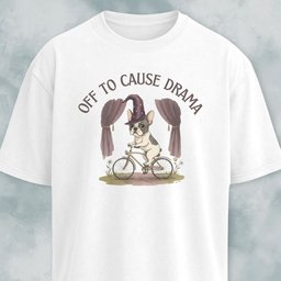 Off To Cause Drama Frenchie T Shirt Gift For Dog Lover