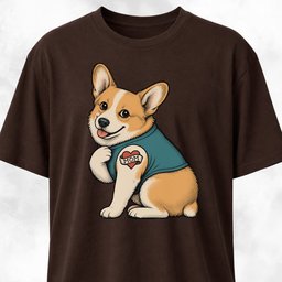 I Love Mom Tattoo Corgi T Shirt Gift For Mom