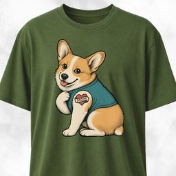 I Love Mom Tattoo Corgi T Shirt Gift For Mom
